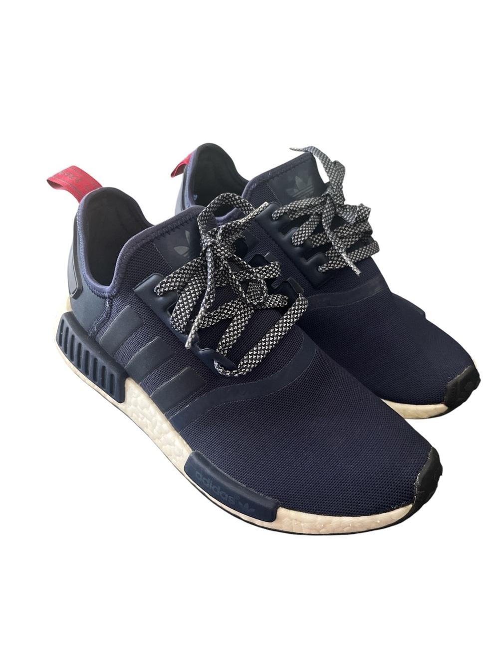 adidas Men's NMD-style Sneakers in Navy with Red Heel Tab